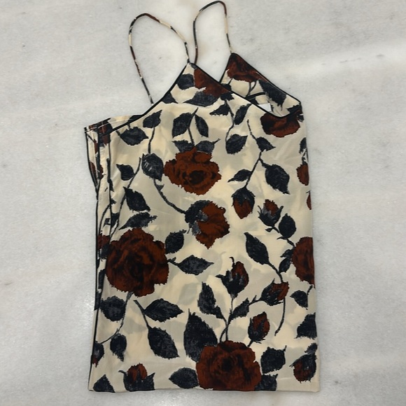 Ganni 100% silk slip dress in brick rose size 40 - Picture 6 of 7